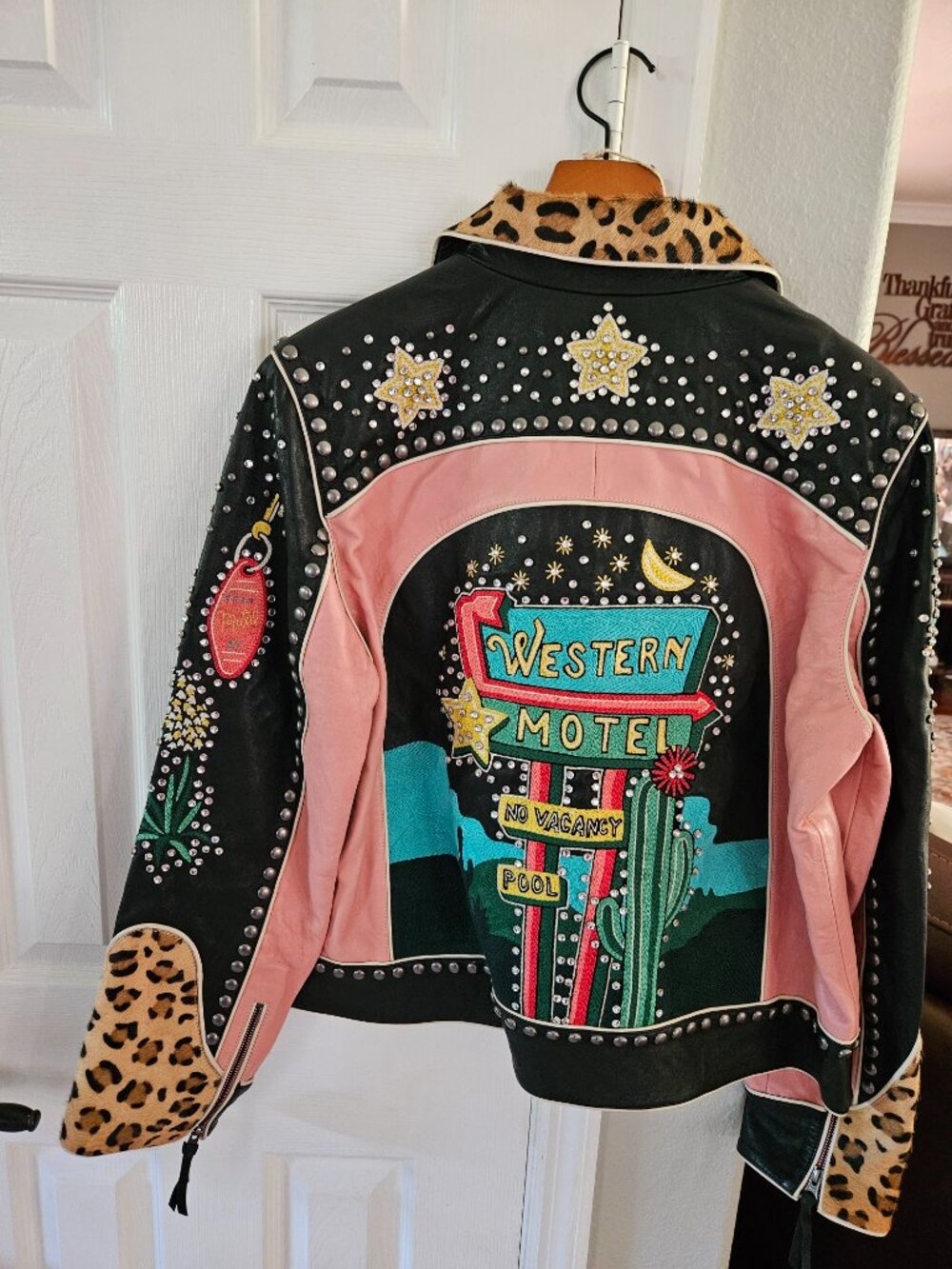 DDR WESTERN MOTEL LEATHER JACKET  NWT 2X - Picture 2 of 2